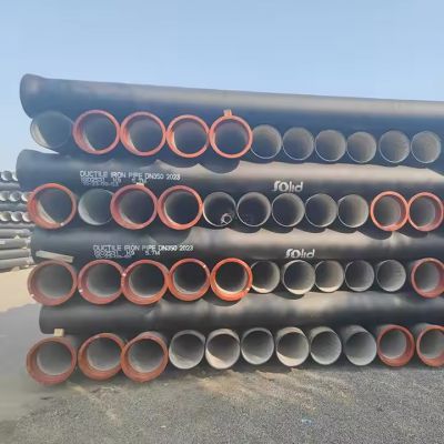 SOLID Factory Good Price Black Bitumen Coated Cement Lined Ductile Iron Pipe For Drinkable Water