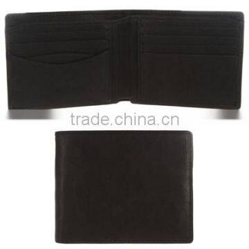 Hand-crafted RFID wallet leather men vintage-stlyed cow leather wallet with multiple card slots