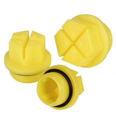 Plastic Threaded Nylon Hole Plug for BSP G Threads Yellow photo-5