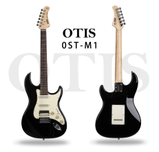 Custom OTIS 0ST-M1 Black Electric Guitar (Canadian Maple Neck, Poplar Body, S-S-H Alnico Pickup)