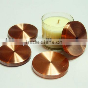 74mm Brush copper plating candle lid - Suitable for Libbey No. 280/2328/2522/2916 glass