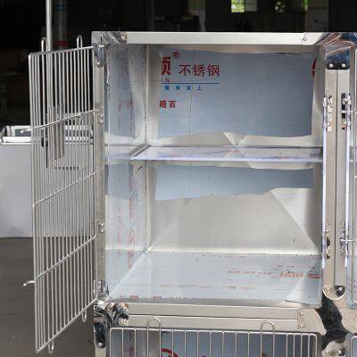 Pet Hospital Inpatient Housing Cage, Made of Stainless Steel Material photo-2