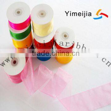 Transparent nylon roll ribbon organza ribbon