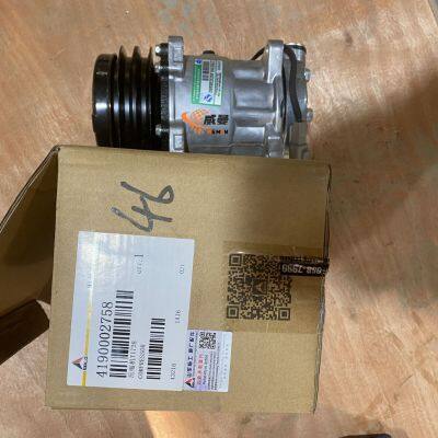 Original SDLG 4190002758 Air Conditioning Compressor for Wheel Loader Spare Parts.