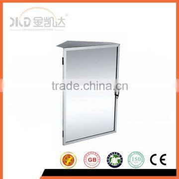 Stainless steel bathroom mirror cabinet 6650 corner cabinet, single door