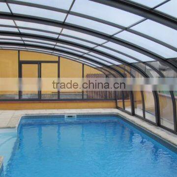 Attached- To- The- Wall Type of Aluminium Swimming Pool Covers and Enclosures