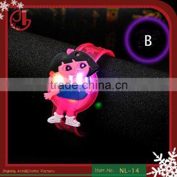 Hot Sell kids Gifts Cartoon Design Printing Flashes LED Fashion Bracelet Wrist Wrap