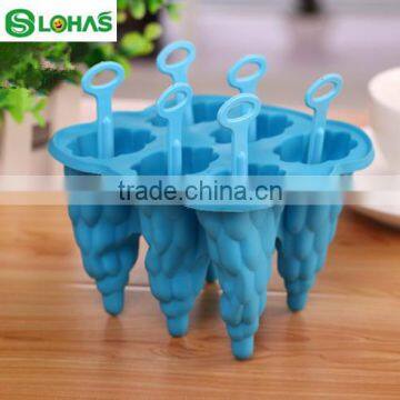 Cheapest 6 Caves silicone fancy Tree ice lolly mould