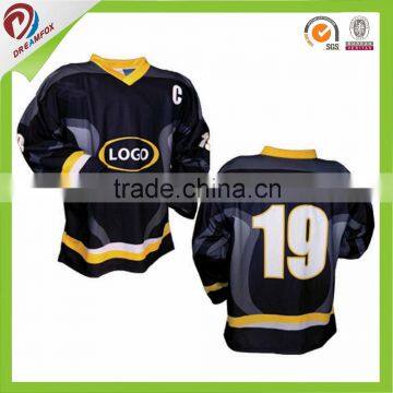 Cheap Free Designed Ice Hockey Jersey/Cheap Custom Sublimation Printing Hockey Jersey