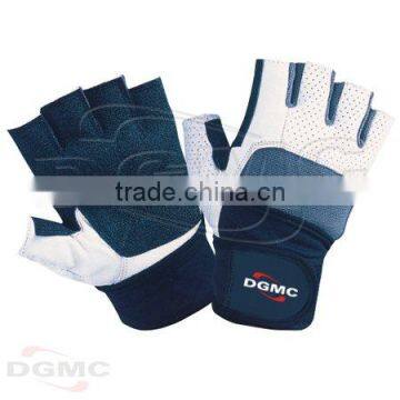 Gym Fitness Weight Lifting Real Leather Gloves