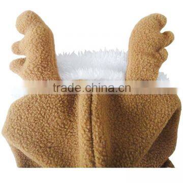 Suitable for Winter Polar Fleece White North Velvet Milu Deer Elk Shaped Two-legged Dog Clothes photo-2