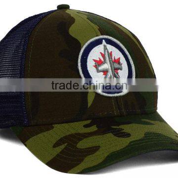 Custom New Design High Quality Mesh Cap 3d Embroidery Logo Curved Bill Camo Baseball Cap photo-2