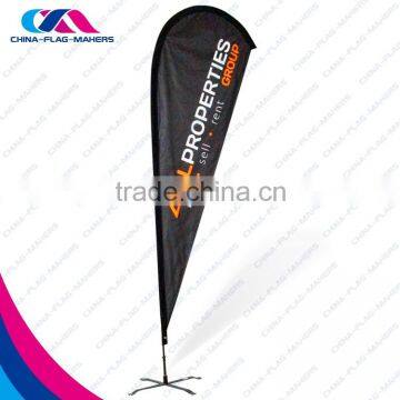 Outdoor Advertise Black Teardrop Flag photo-3