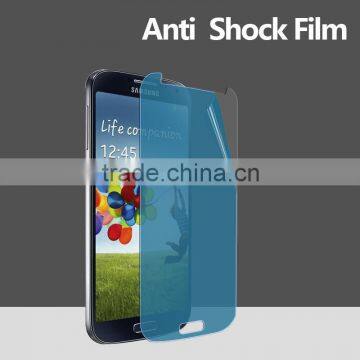 Factory wholesale blue anti-shatter screen guard for Samsung S4 screen protector