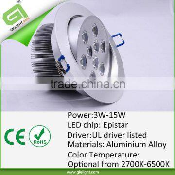 15*1W led ceiling down light with 2 years warranty