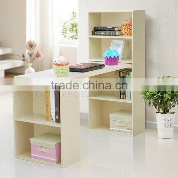 White wood cube bookcase shelf study room chinese style bookcase (SZ-FCB386-1)