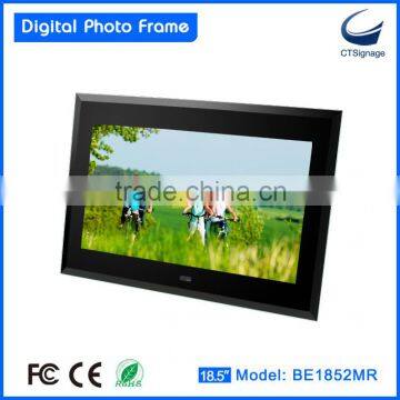 18.5 inch digital electronic photo frame BE1852MR-FD support photo/ music/video playback