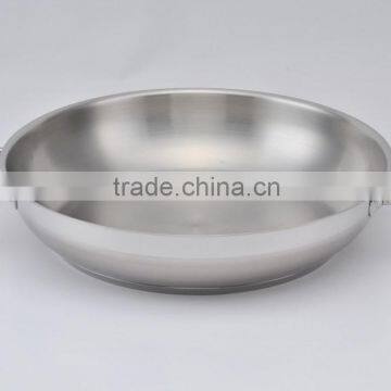 28CM Paella pan stainless steel capsuled induction kitchenware