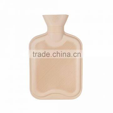 BS natural rubber white rectangle hot water bottle 500ml