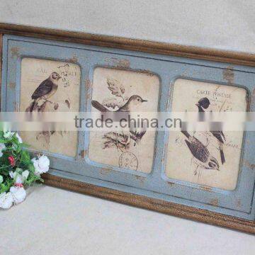 Shabby Chic Distressed White Wood Picture Frame photo-2