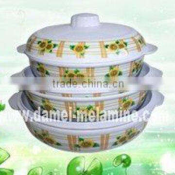 3 pcs melamine oval bowl set