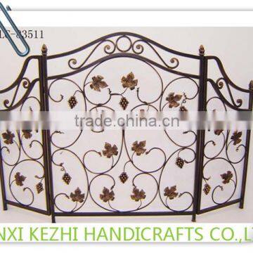 LC-83511 Handmade Wrought Iron Folding Fire Accessories Fireplace Screen