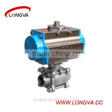 sanitary stainless steel pneumatic ball valve