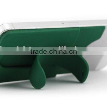 Silicon slap band 3M stickers diy silicone phone stand card holders,promotion 3m sticker silicone cellphone card holder