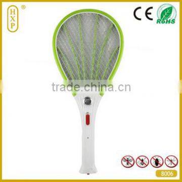 Zhejiang mosquito racket manufactory beautiful designed electric mosquito racket with lED light