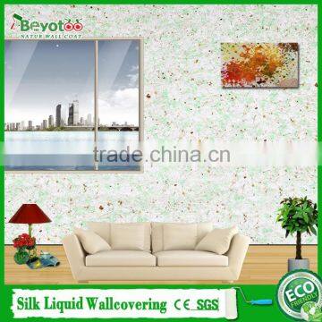 Natural Powder Wall Covering Interior Wall Coating Material Fibre Decor Wall Coating photo-2