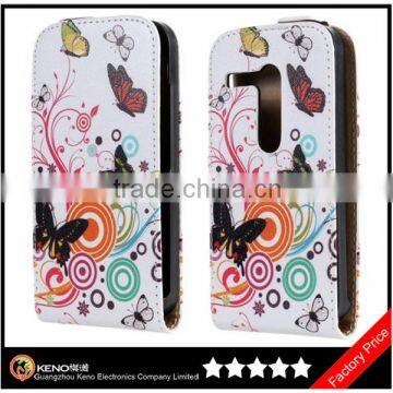 Keno Butterfly Pattern Ultra Slim Leather Flip Case for Moto G, for Moto G Leather Case