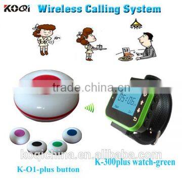 Wireless service call system pager watch for restaurant wireless paging system service calling system