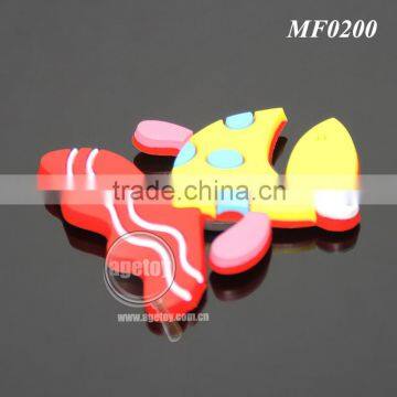Cartoon Cute Goldfish Shaped Soft Rubber Injection Molding Promotional PVC Magnet For Fridge photo-3