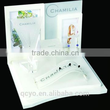 customized acrylic necklace display card of shenzhen QCY-NEC-20