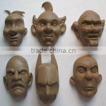 Vivid Clay crafts,figure figurine Head of Pilgrimage to the west