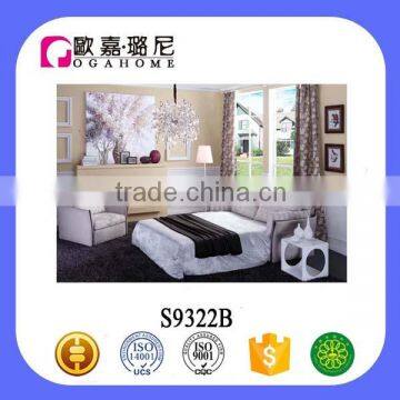 S9322 folding sofa cum bed modern design sleeper sofa bed with matress