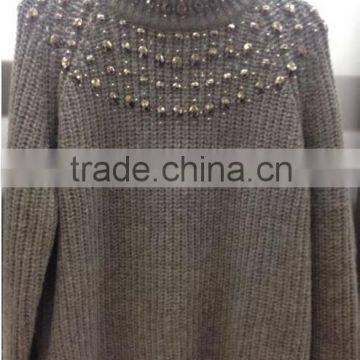 ladies' hot sell knitted sweaters