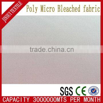 Well Brushed Soft Type With Calendered Finished Polyester Micro Bleached White Fabric for EU Market photo-4