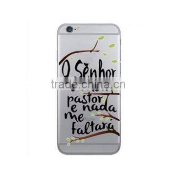 Creative English Word Fashion Clear Slim Tpu Case for Iphone 6 6s 4.7