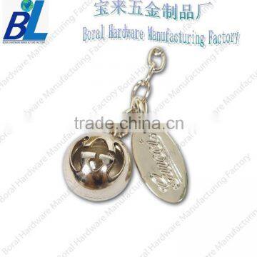 Nickel bell ornament for retractable phone strap