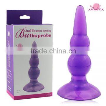 soft jelly anal stimulator from sex toys manufacturer