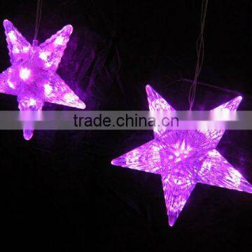 cheap colourful thread pentagram led adornment light