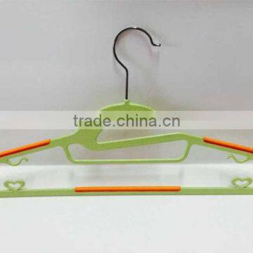 Colorful ABS Suit Hanger From China, With TPR Rubber Strip and Tie Bar, no Notch , Custom photo-2