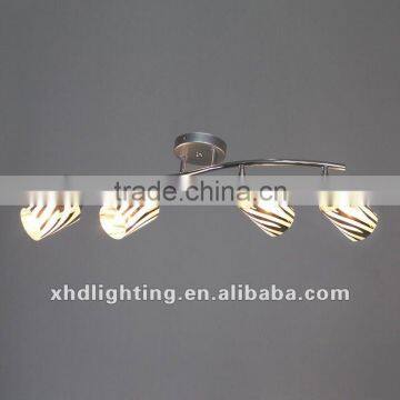 figured glass indoor ceiling lighting & modern popular glass ceilng lamp