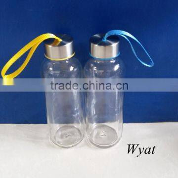 cheap water sports glass bottles glass water bottles with caps 300ml