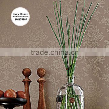 stock lot embossed non woven wallpaper, brown retro damask wall decor for dining room , cool wall sticker corparation