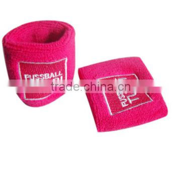 Logo customized terry cotton wristband,custom terry cloth wristband