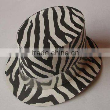 zebra paper hats