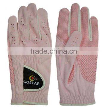 Pink Microfiber Golf Glove