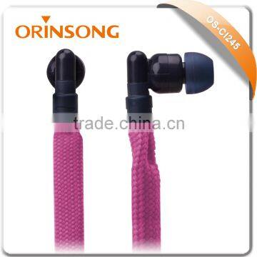 shoes lace cable cute earphones
